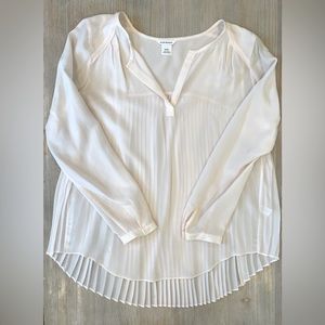 Club Monaco - Long Sleeve Blouse - Light Pink